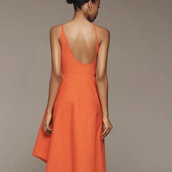 New Yukiko Noritake x Anthropologie Asymmetric Floral Midi Dress - Picture 2 of 8